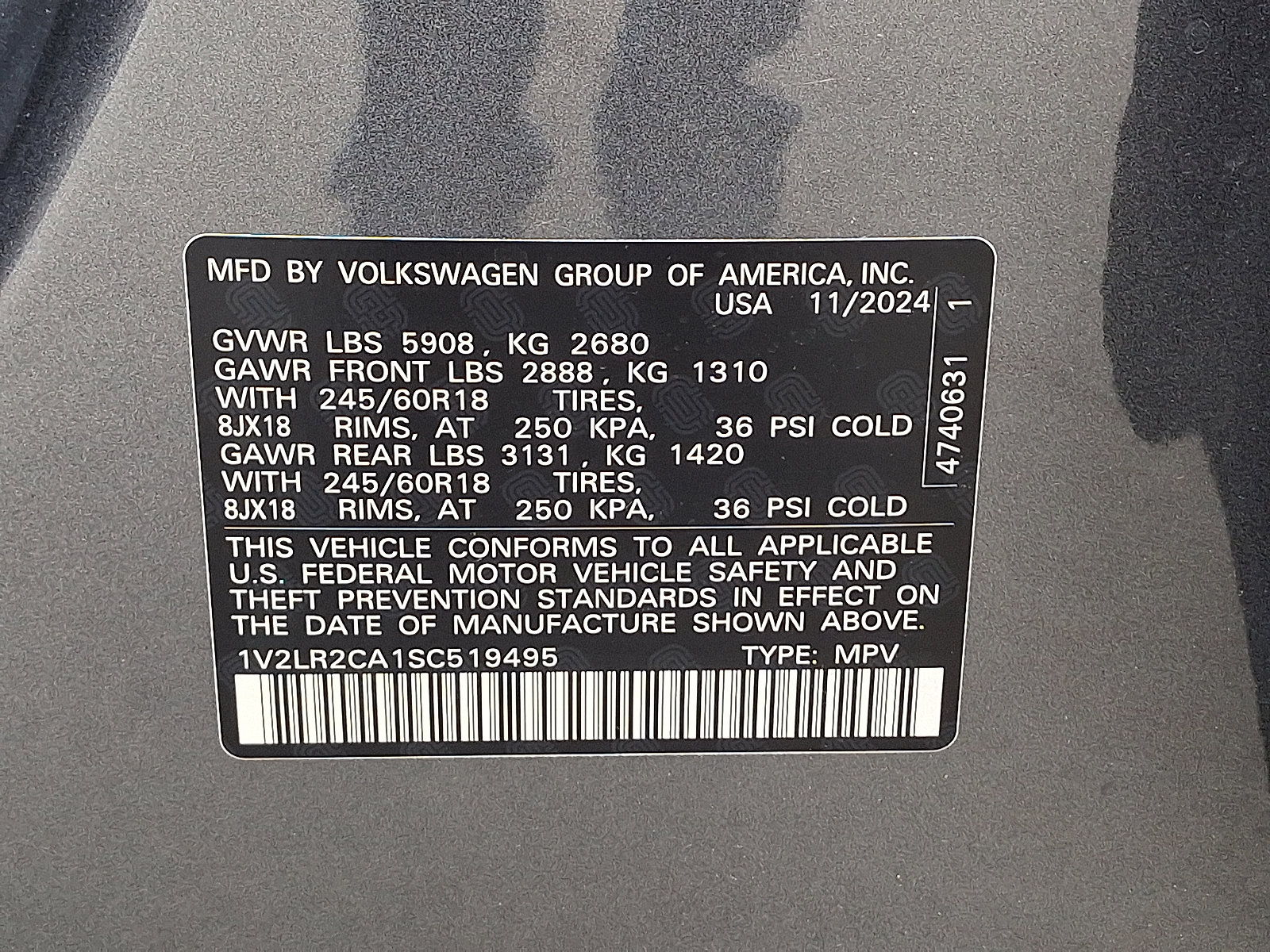 New 2025 Volkswagen Atlas SE image 10