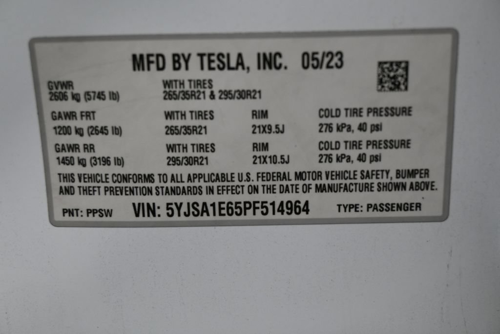 Used 2023 Tesla Model S Plaid AWD/4WD image 8