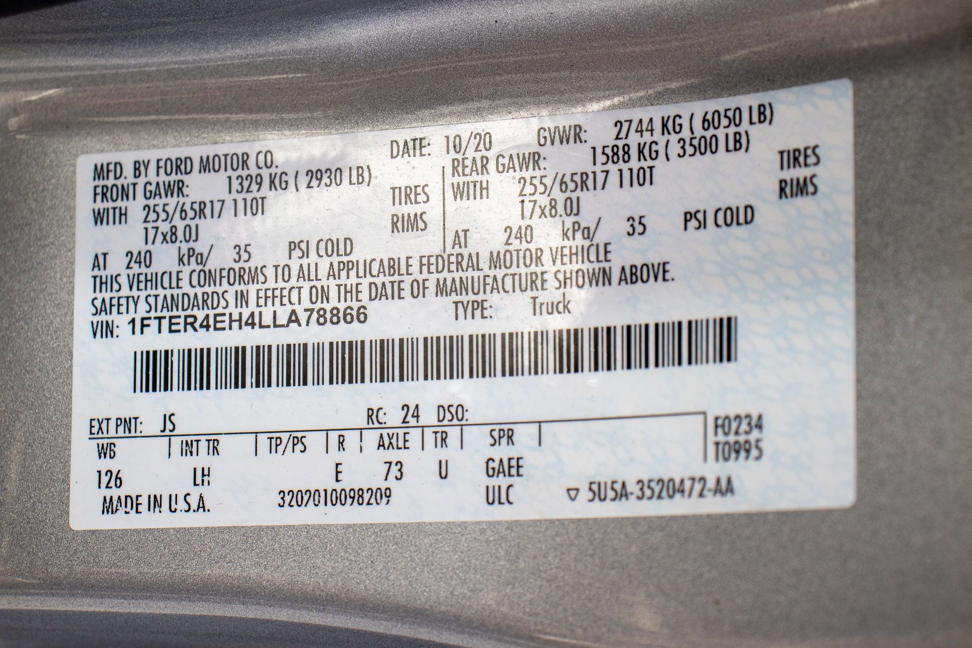 Used 2020 Ford Ranger XL w/ Equipment Group 101A Mid image 35