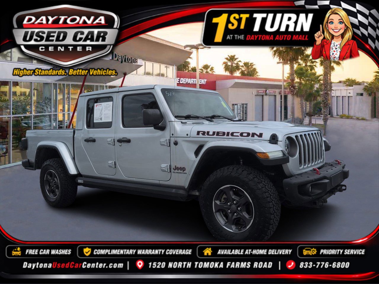 Used 2022 Jeep Gladiator Rubicon w/ LED Lighting Group AWD/4WD image 1