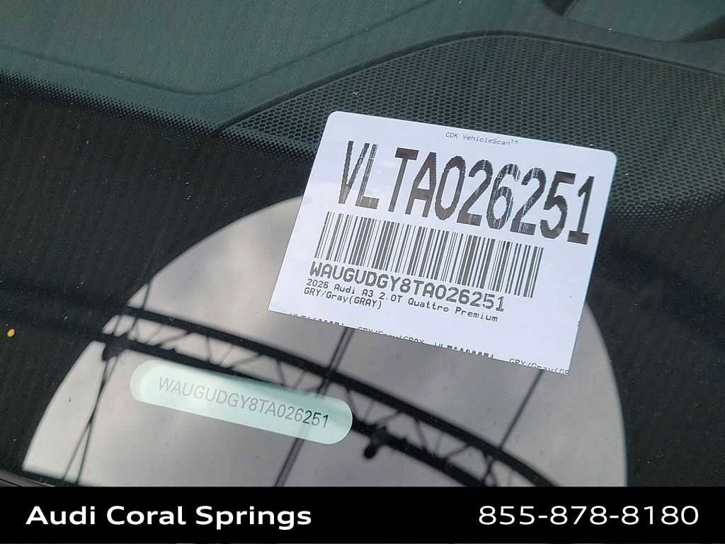 Certified 2026 Audi A3 2.0T Premium w/ Convenience Package AWD/4WD image 29