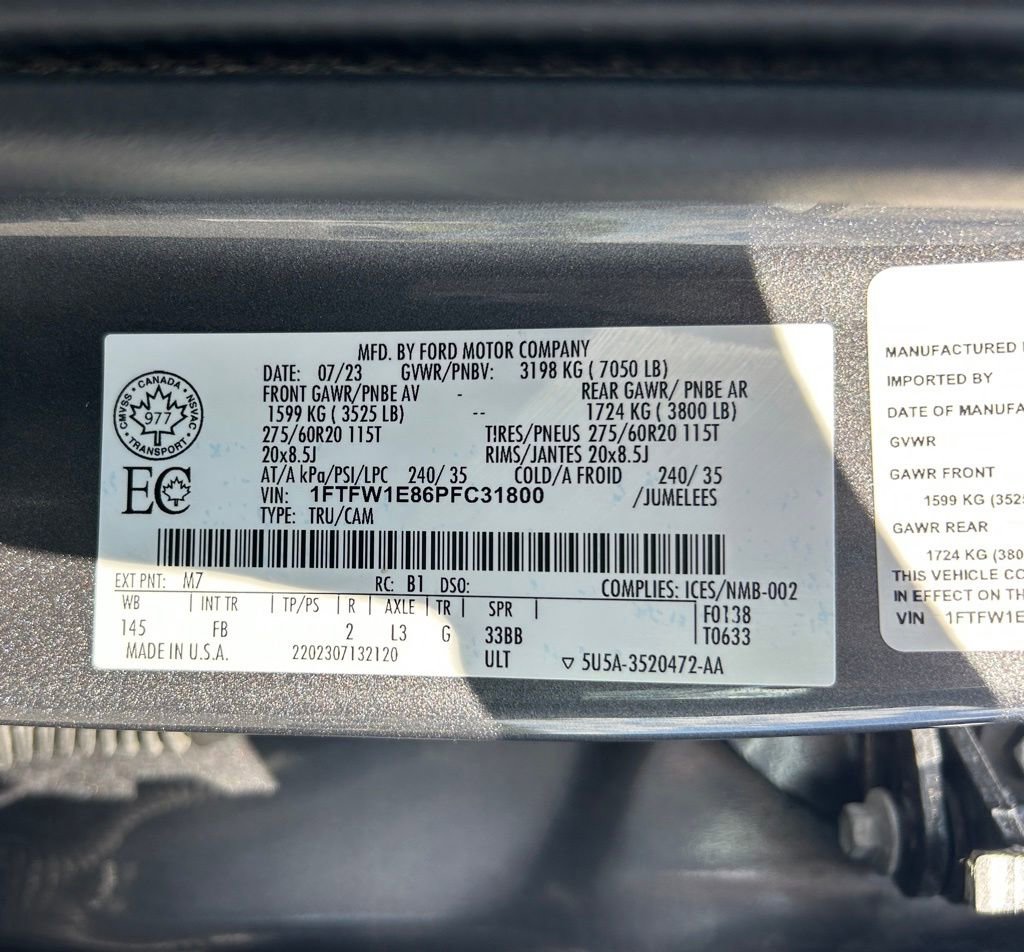Used 2023 Ford F150 XLT w/ Equipment Group 302A High AWD/4WD image 25