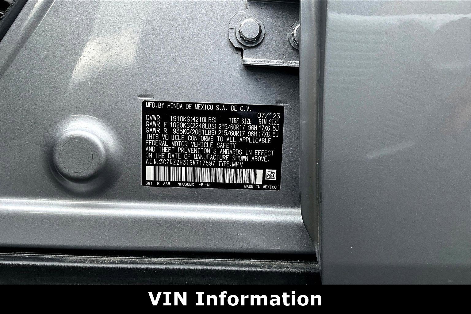 Used 2024 Honda HR-V LX image 18