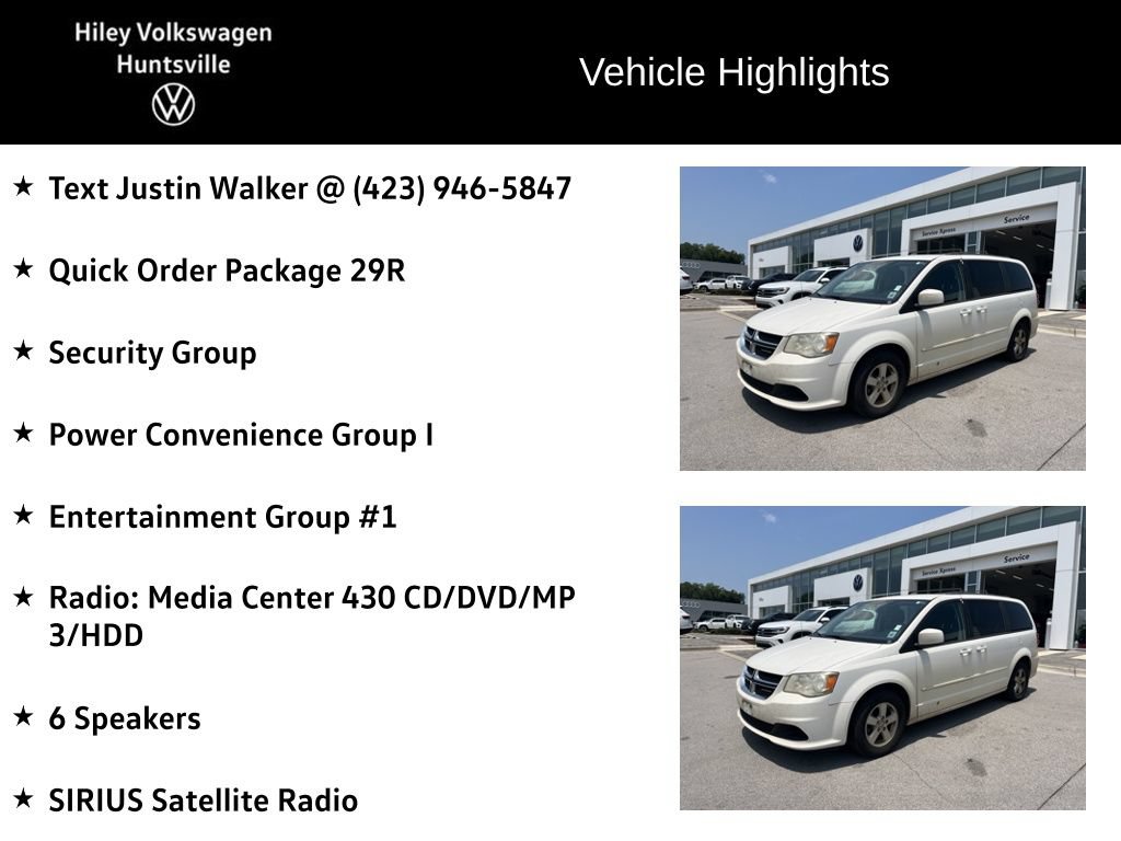 Used 2012 Dodge Grand Caravan SXT w/ Entertainment Group 1 FWD image 6