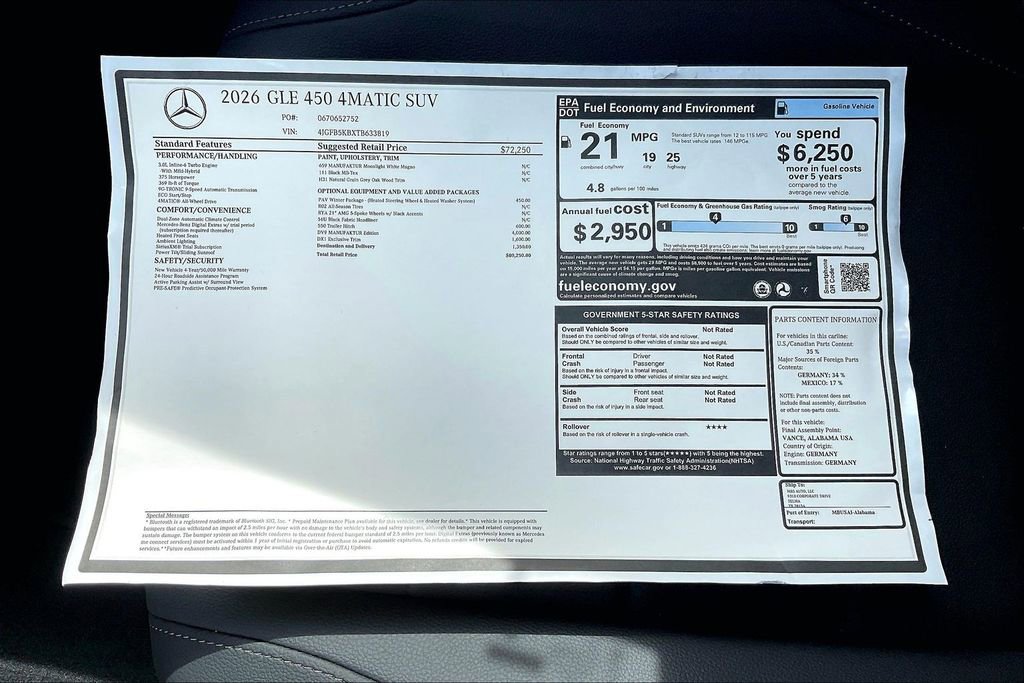 New 2026 Mercedes-Benz GLE 450 4MATIC image 19