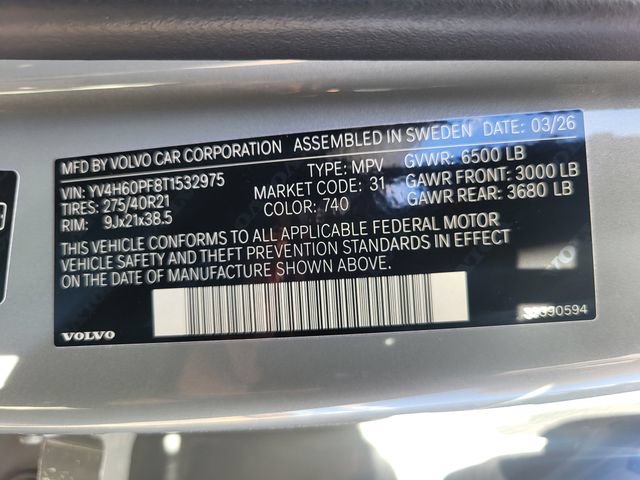 New 2026 Volvo XC90 T8 Ultra w/ Protection Package AWD/4WD image 24