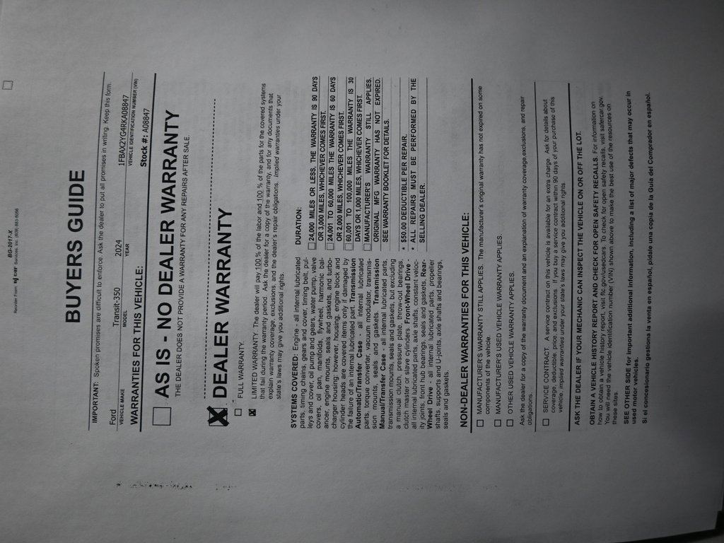 Used 2024 Ford Transit 350 XLT image 10