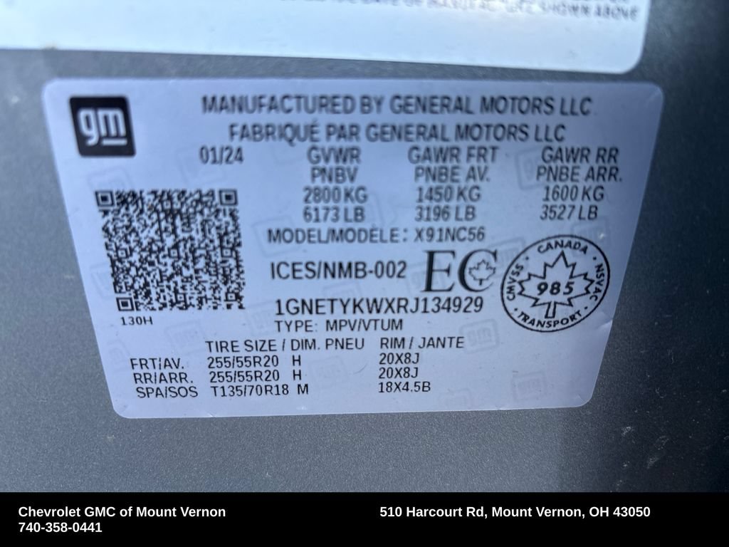 Used 2024 Chevrolet Traverse RS w/ LPO, Floor Liner Package AWD/4WD image 62