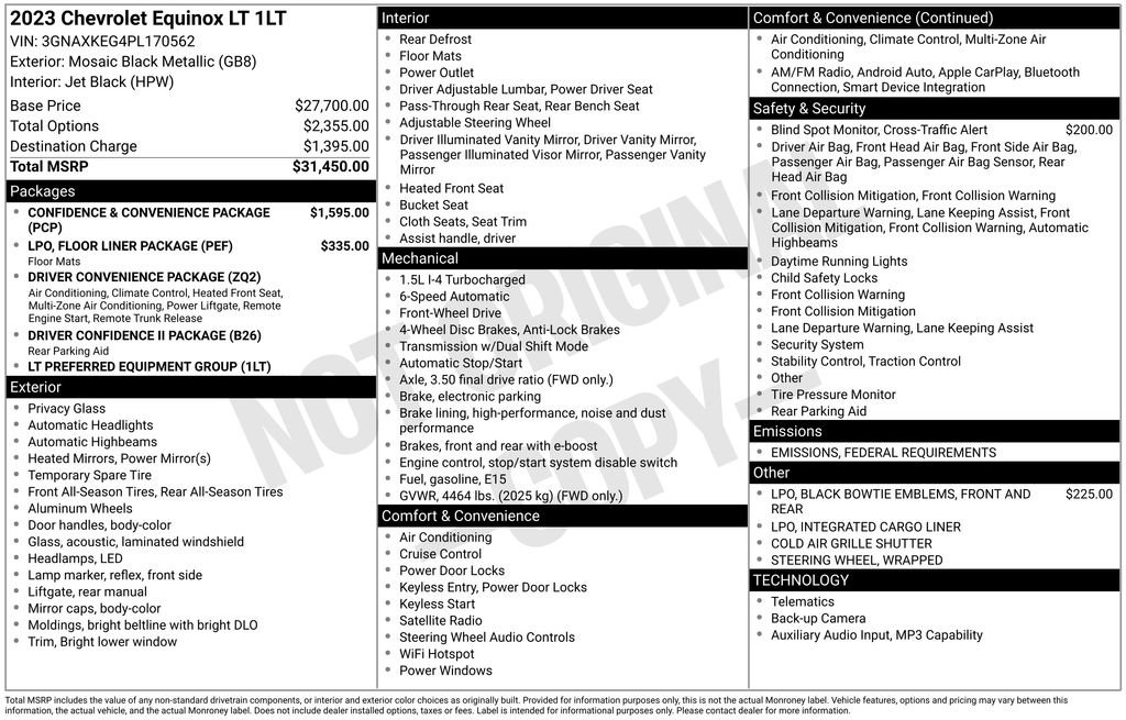 Used 2023 Chevrolet Equinox LT image 2