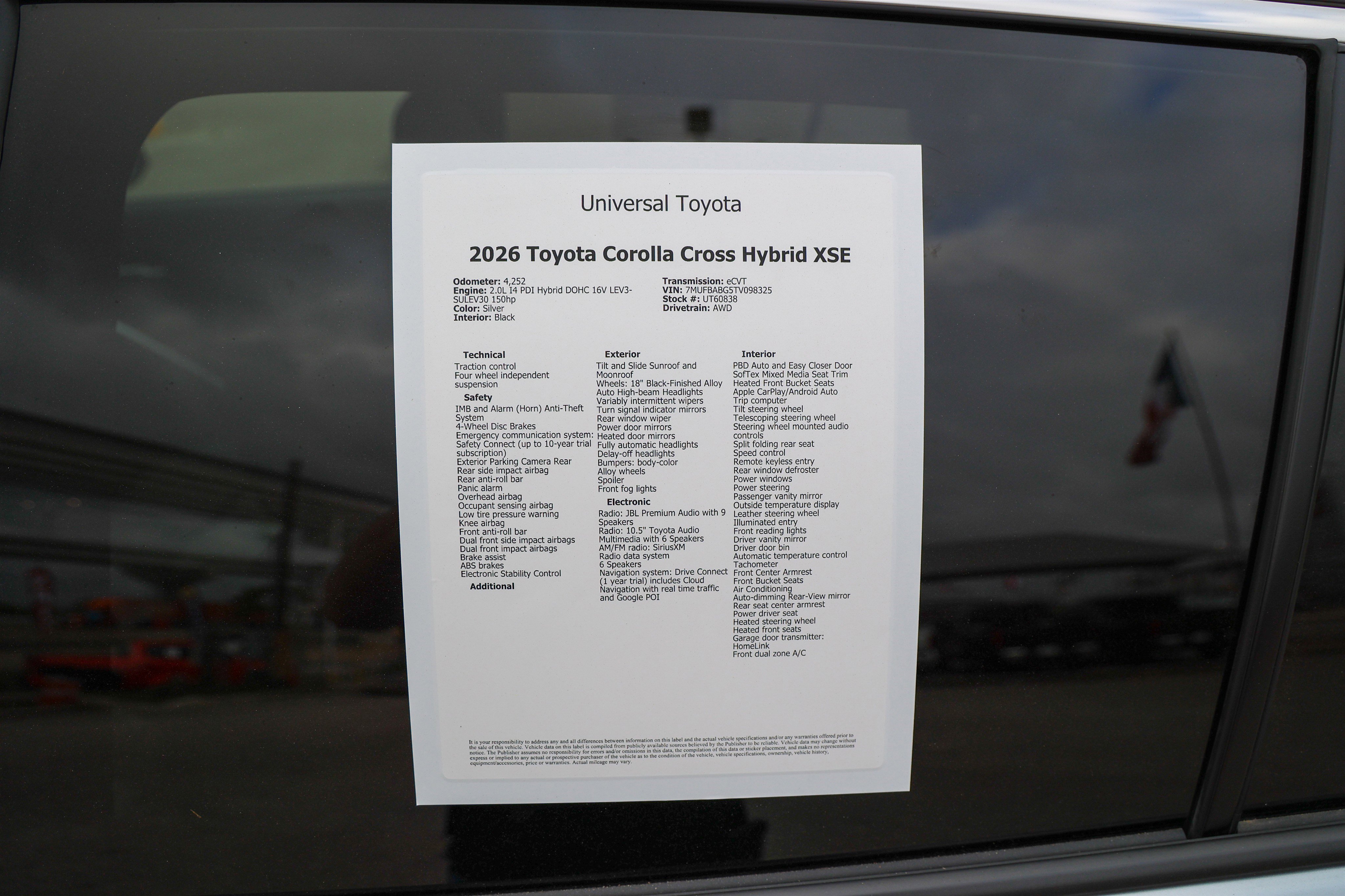 Used 2026 Toyota Corolla Cross XSE w/ Convenience Package image 50