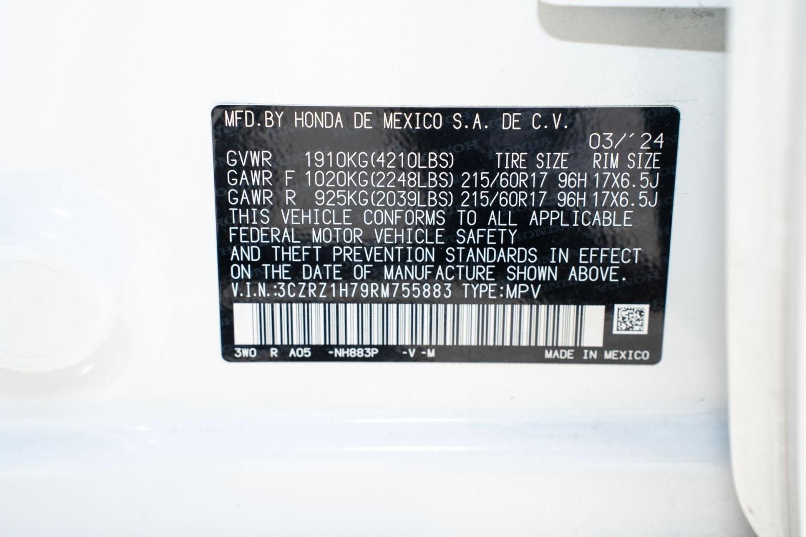 Certified 2024 Honda HR-V EX-L image 39