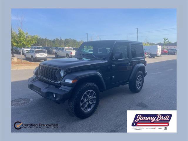 Certified 2024 Jeep Wrangler Sport S AWD/4WD image 1
