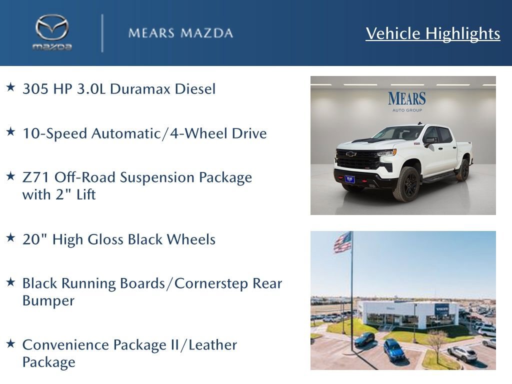 Used 2025 Chevrolet Silverado 1500 LT Trail Boss w/ Convenience Package II image 2