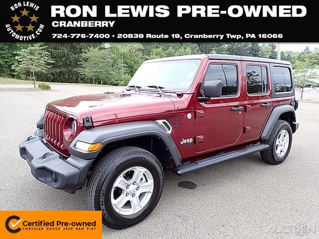 Certified 2021 Jeep Wrangler Unlimited Sport