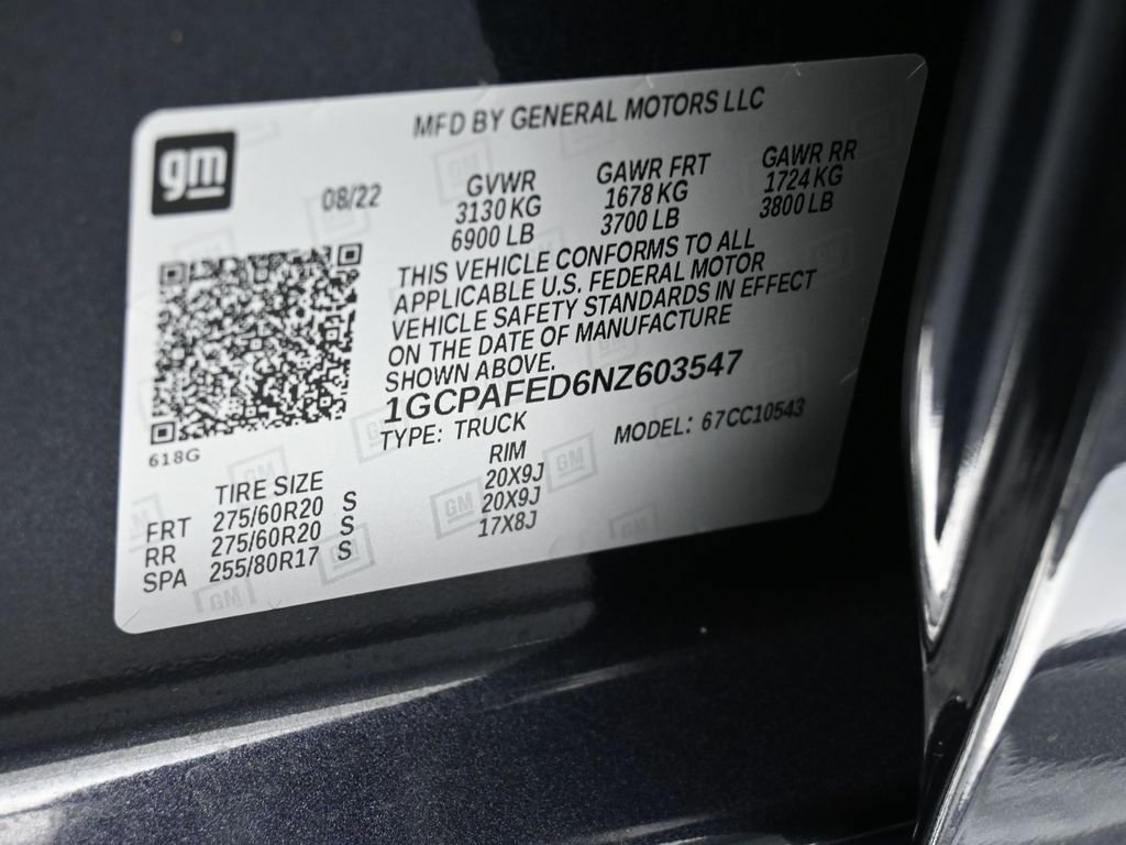 Used 2022 Chevrolet Silverado 1500 High Country image 21