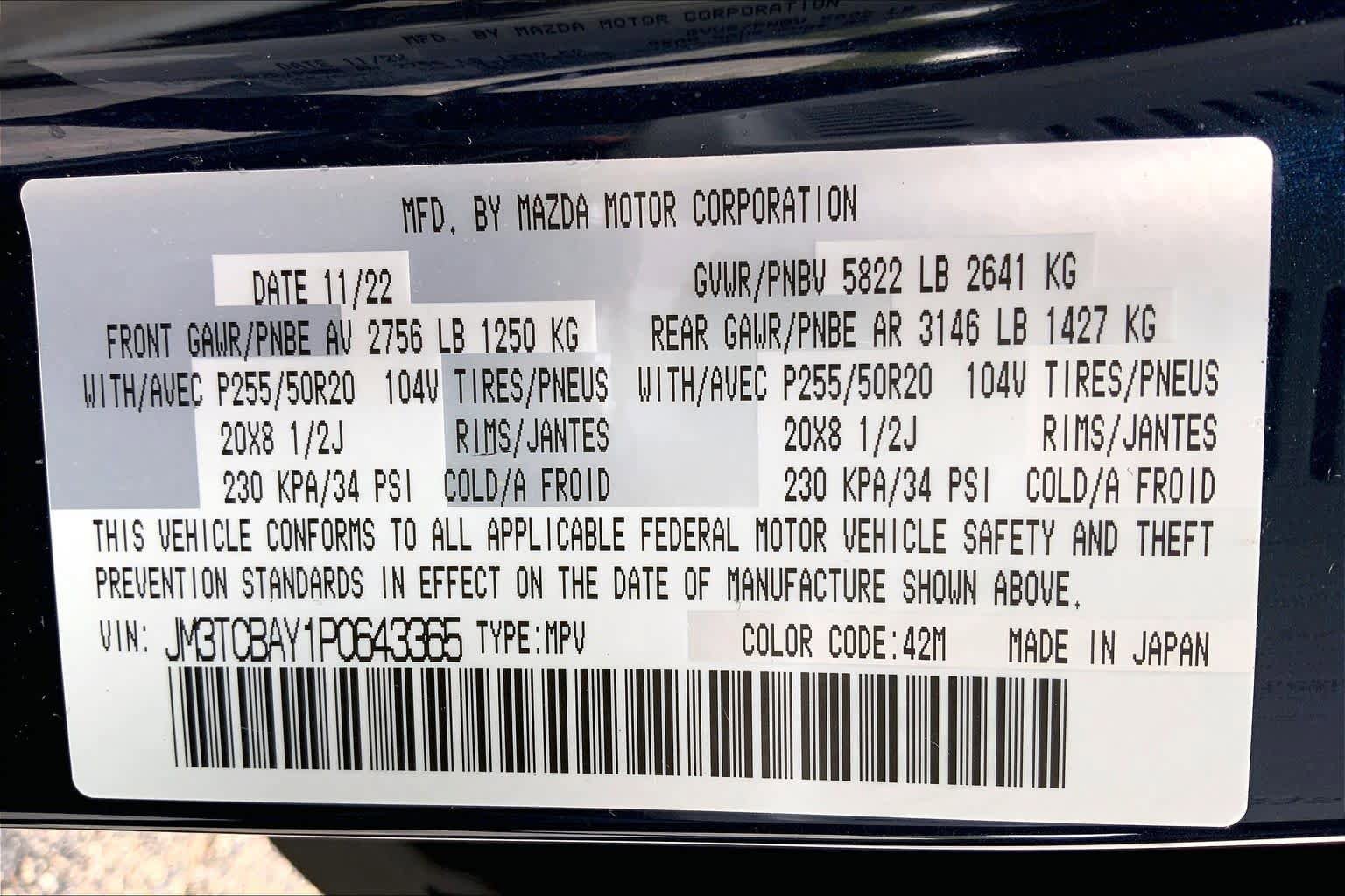 Used 2023 MAZDA CX-9 Touring Plus AWD/4WD image 34