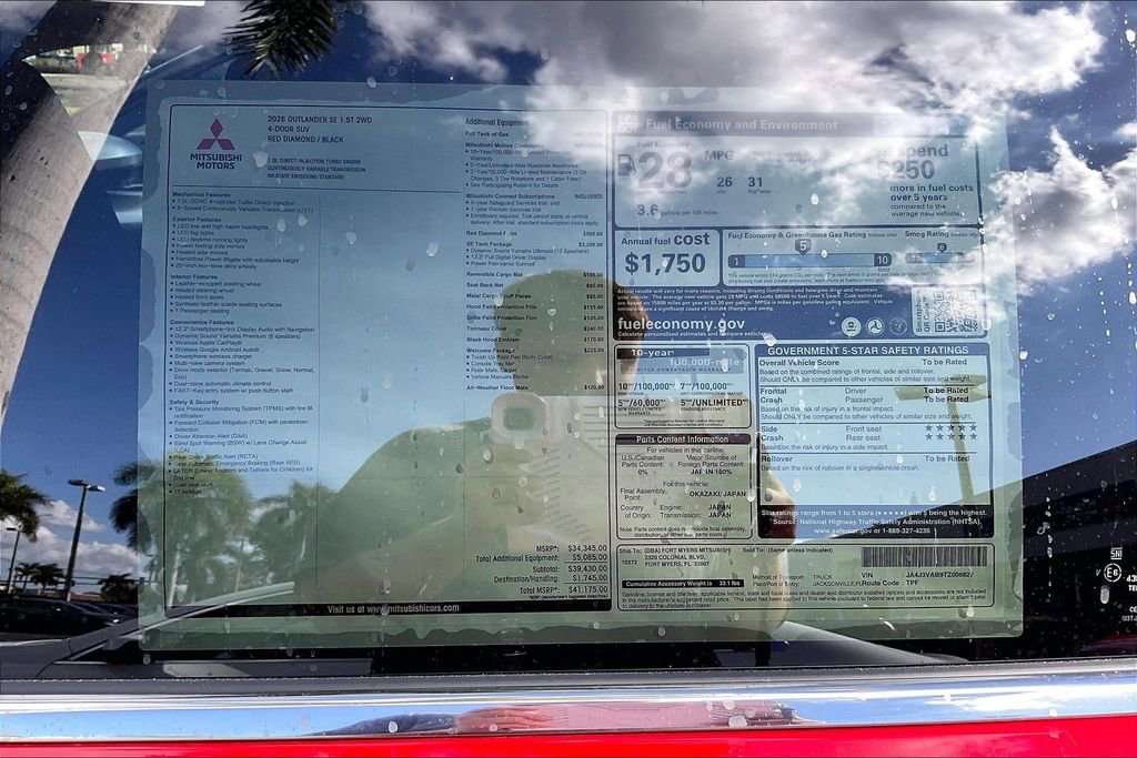 New 2026 Mitsubishi Outlander SE image 13