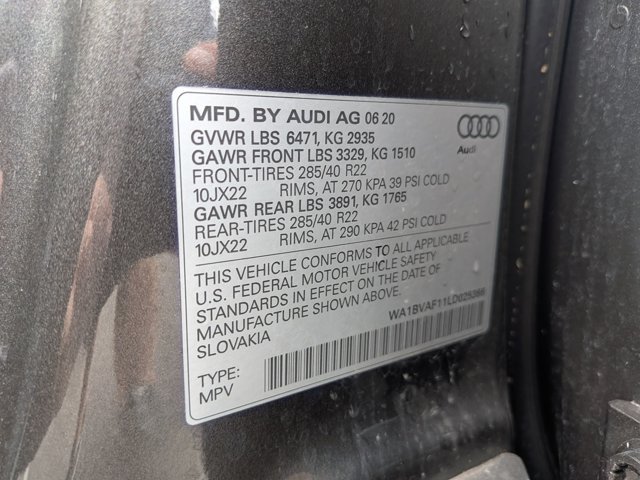 Used 2020 Audi Q8 Premium Plus w/ Premium Plus Package AWD/4WD image 15