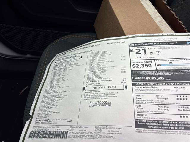 New 2026 Jeep Wrangler Unlimited Sport image 12