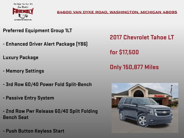Used 2017 Chevrolet Tahoe LT w/ Luxury Package image 20