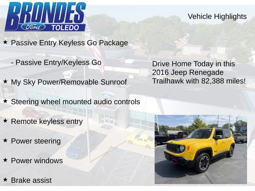 Used 2016 Jeep Renegade Trailhawk w/ Cold Weather Group AWD/4WD image 12
