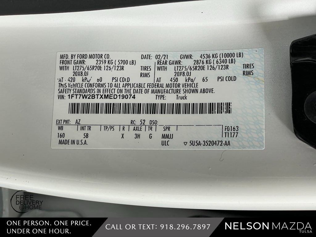 Used 2021 Ford F250 Lariat w/ Lariat Value Package image 61