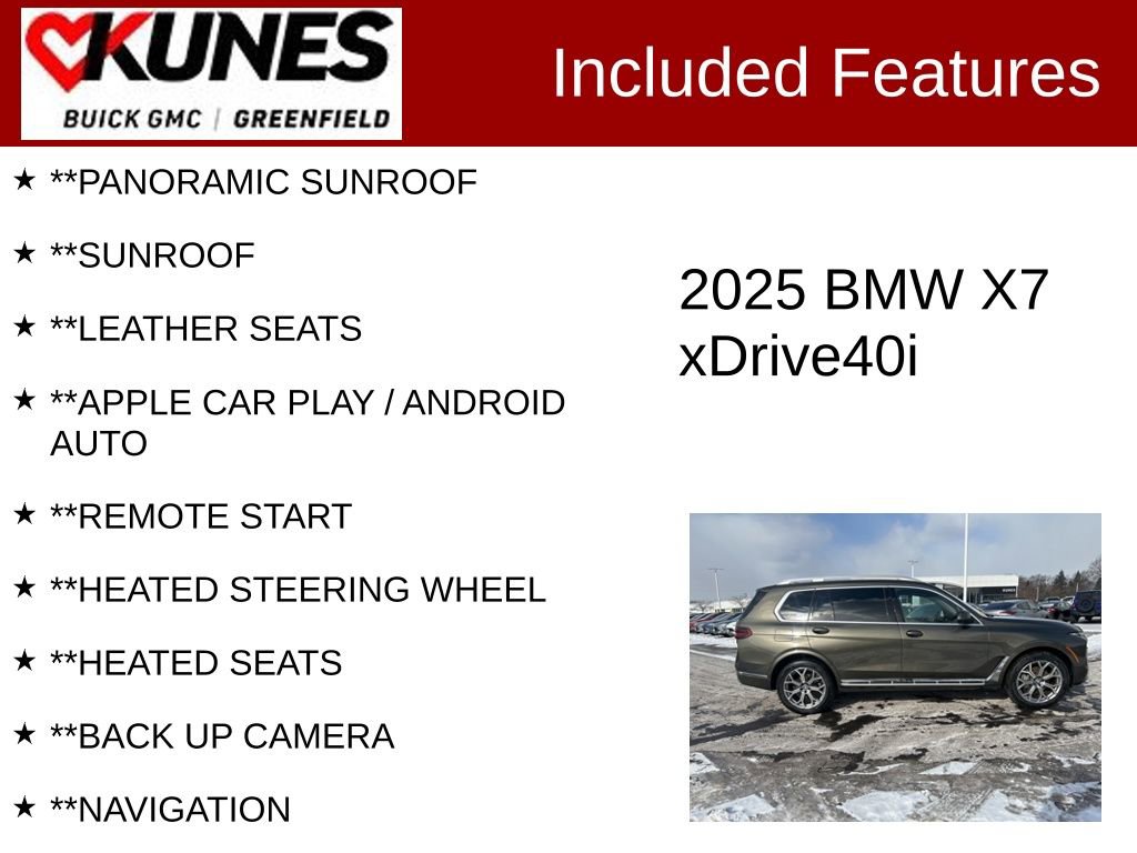 Used 2025 BMW X7 xDrive40i image 2