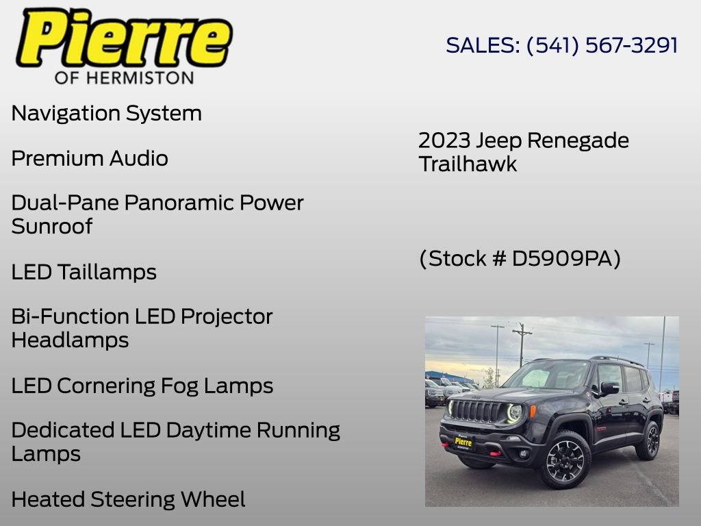 Used 2023 Jeep Renegade Trailhawk w/ Sun/Sound Group AWD/4WD image 18