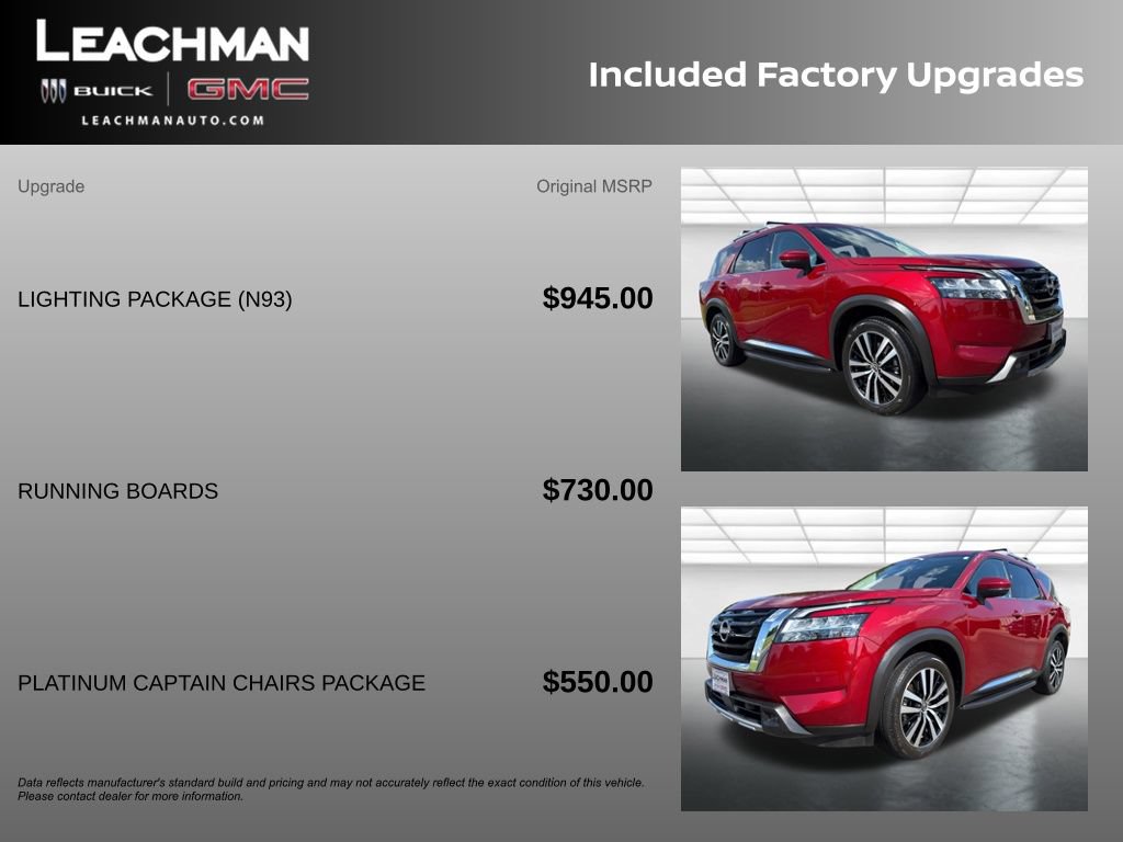 Used 2023 Nissan Pathfinder Platinum w/ Lighting Package (N93) AWD/4WD image 11