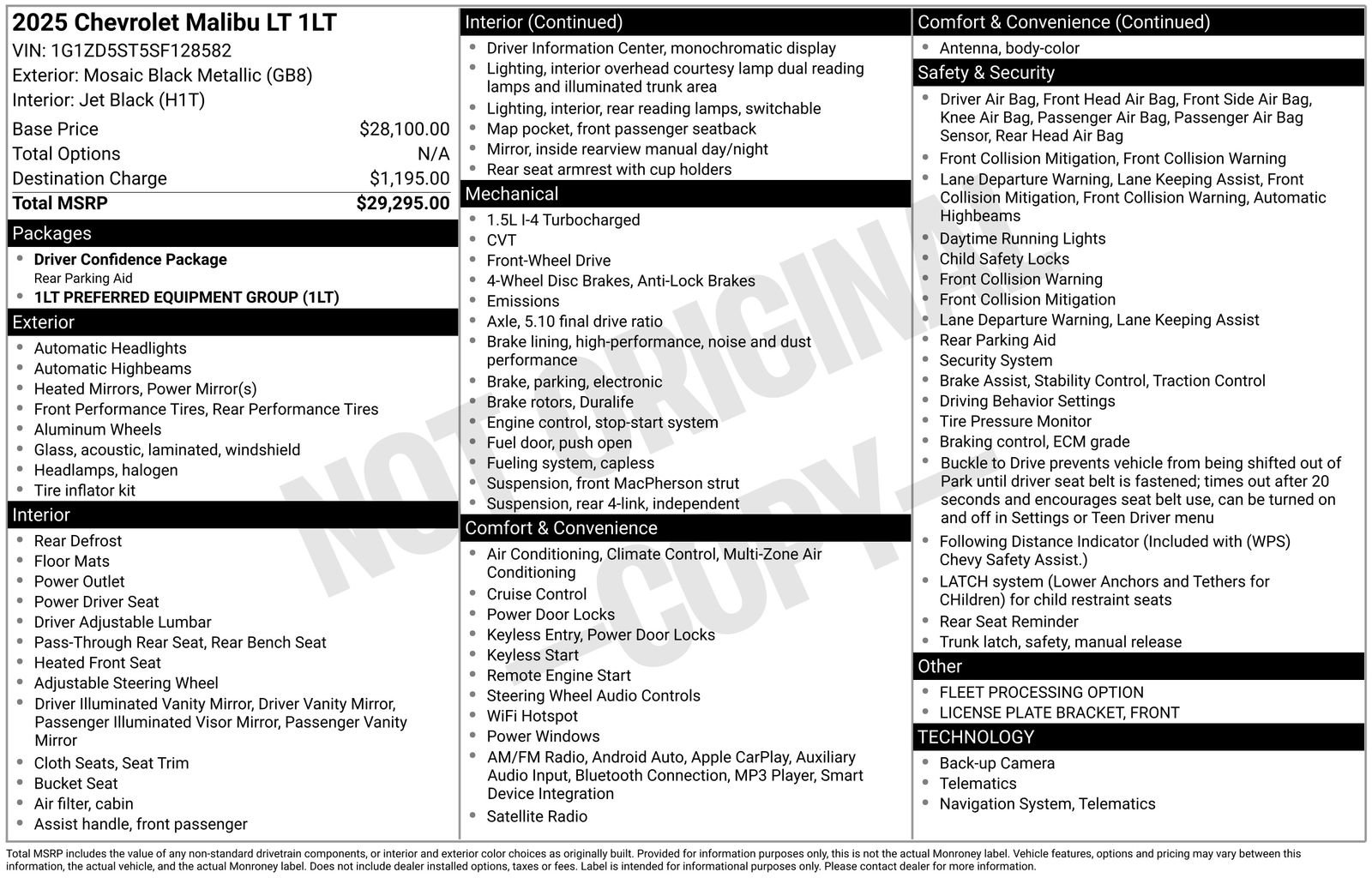 Used 2025 Chevrolet Malibu LT image 36