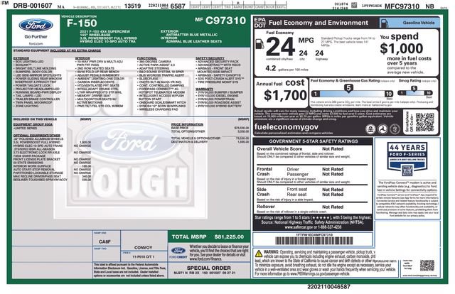 Used 2021 Ford F150 Limited AWD/4WD image 6