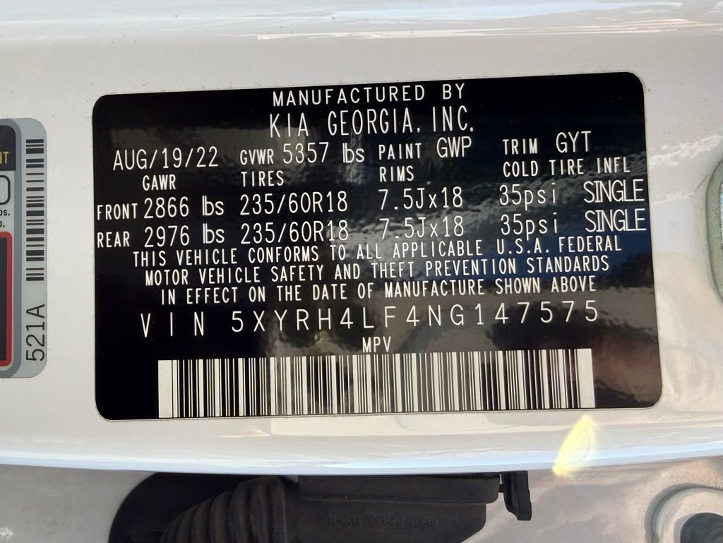 Used 2022 Kia Sorento EX w/ Panoramic Sunroof Package image 33