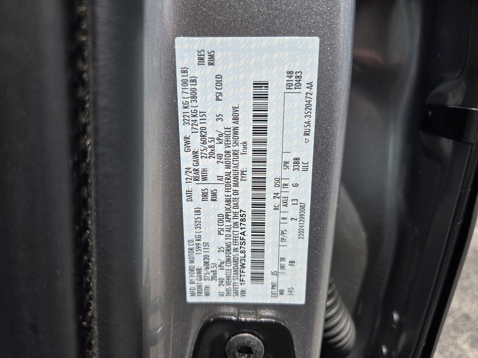 Used 2025 Ford F150 XLT w/ Equipment Group 302A MID AWD/4WD image 19