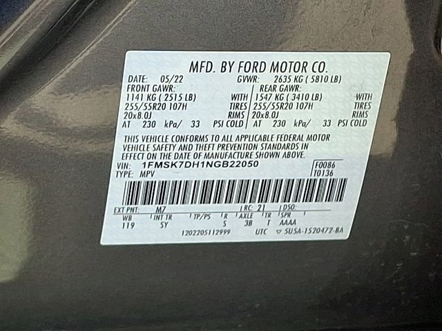 Used 2022 Ford Explorer XLT image 35