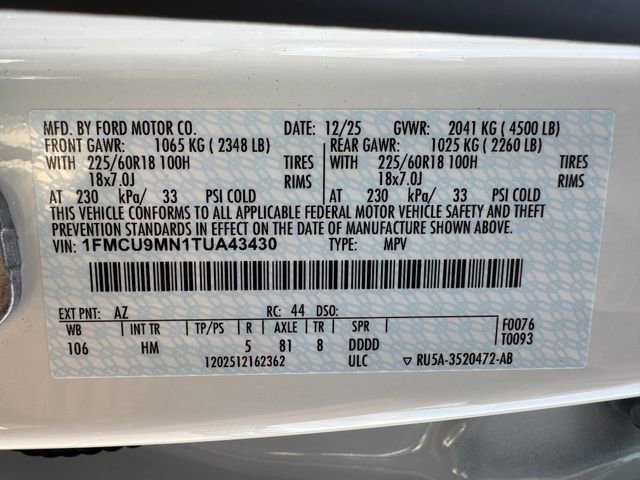 Used 2026 Ford Escape ST-Line w/ Tech Pack #1 image 27