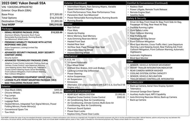 Used 2023 GMC Yukon Denali w/ Denali Reserve Package AWD/4WD image 12