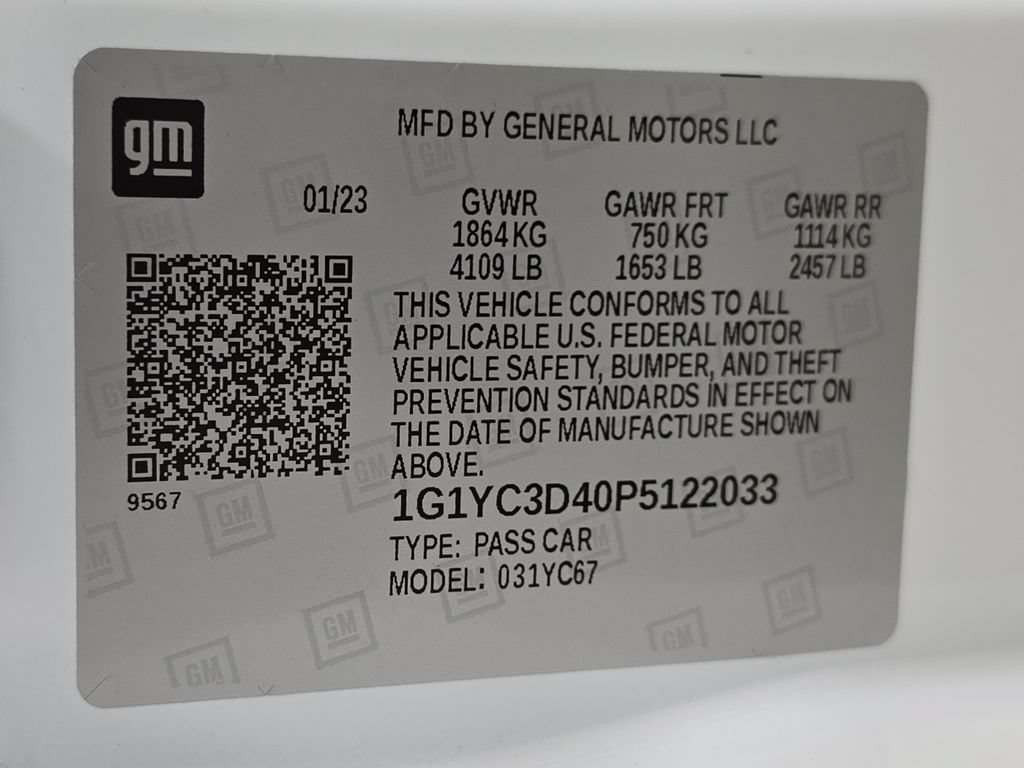 Used 2023 Chevrolet Corvette Stingray Premium Conv w/ Battery Protection Package RWD image 33