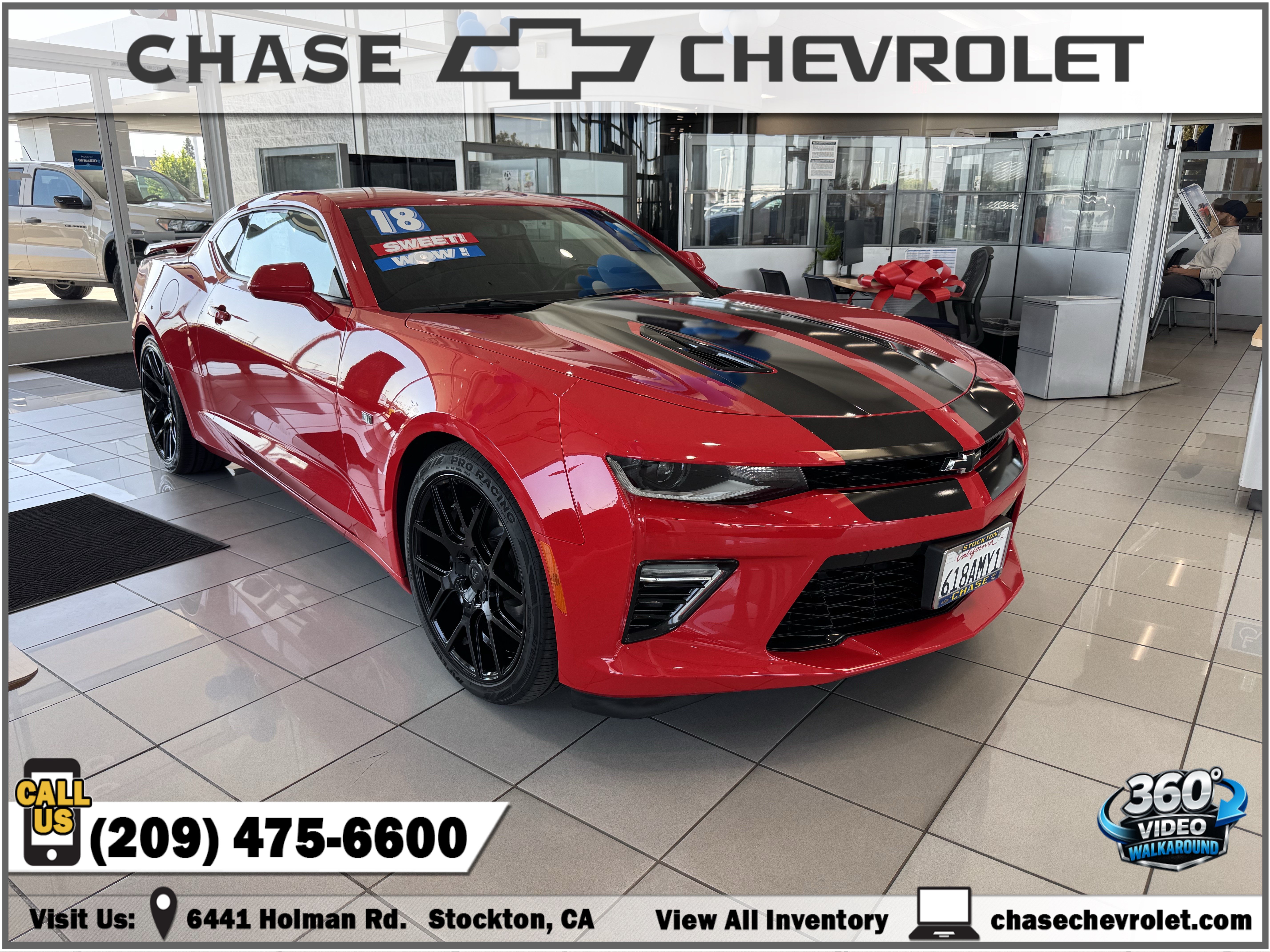 Used 2018 Chevrolet Camaro SS RWD image 1