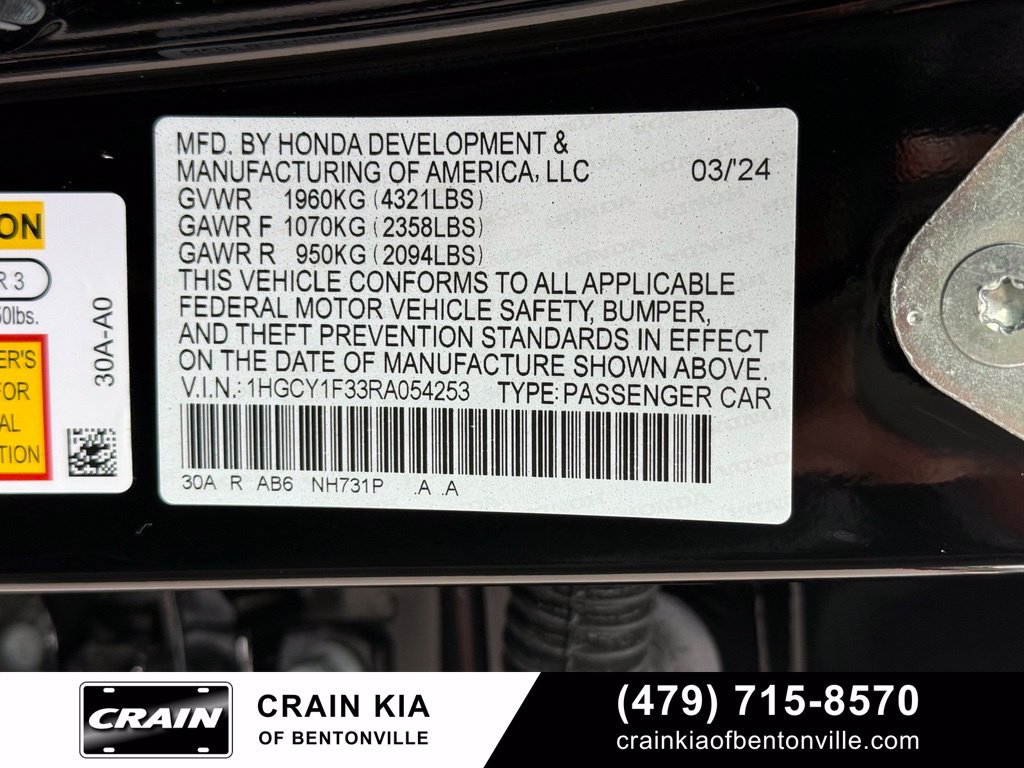 Used 2024 Honda Accord EX image 34