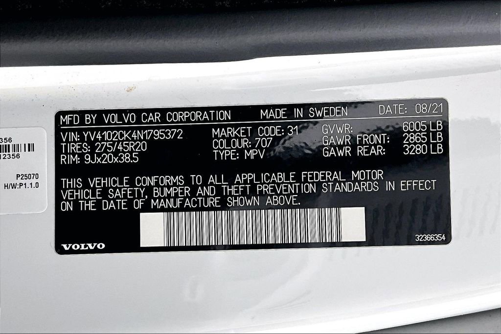 Used 2022 Volvo XC90 T5 Momentum w/ Advanced Package image 43