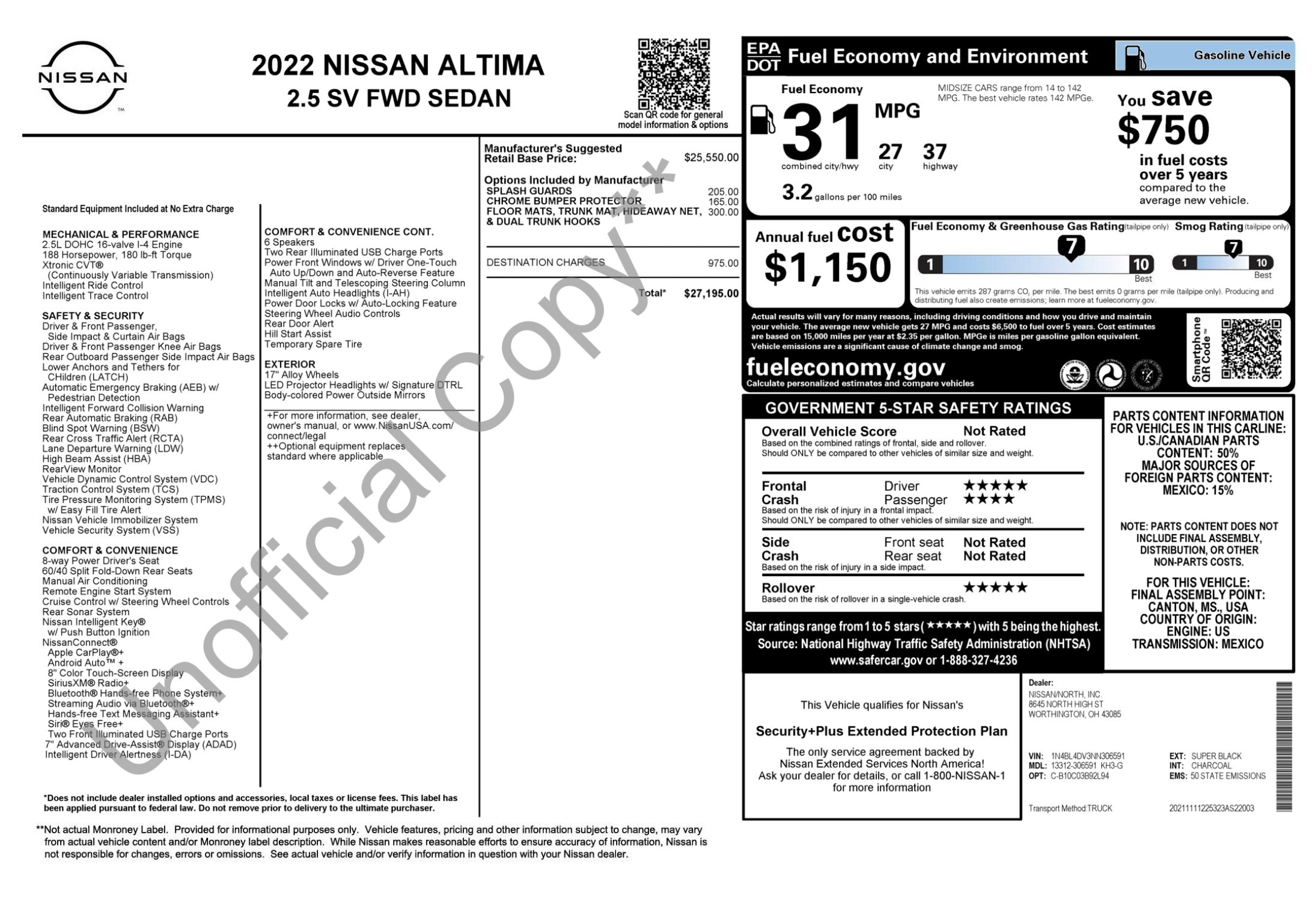 Used 2022 Nissan Altima 2.5 SV image 5
