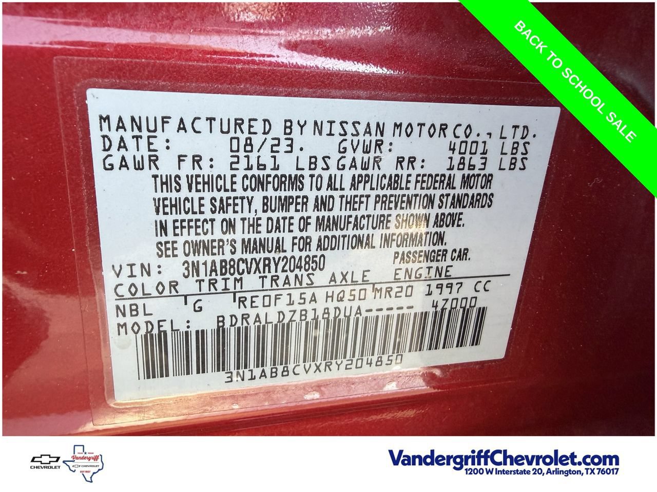 Used 2024 Nissan Sentra SV w/ Trunk Package FWD image 26