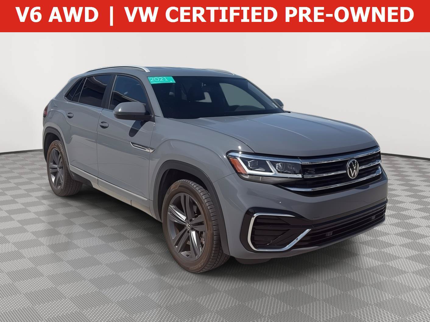 Certified 2021 Volkswagen Atlas Cross Sport SE w/ V6 Towing Package FWD image 1