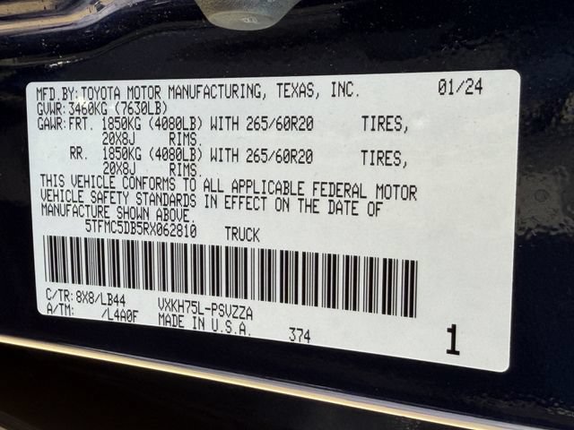 Used 2024 Toyota Tundra 1794 Edition AWD/4WD image 28