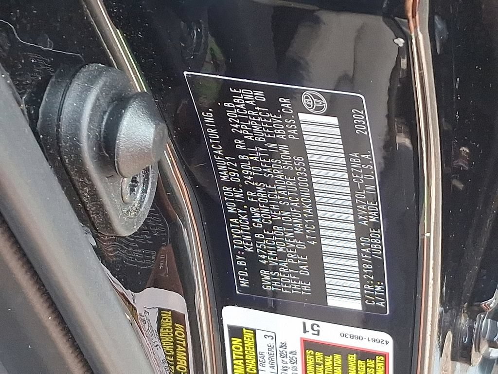 Certified 2022 Toyota Camry LE w/ Carpet Mat Package (TMS) FWD image 27