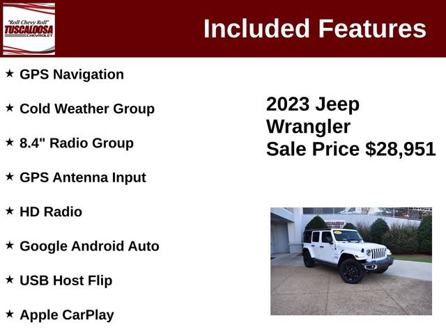 Used 2023 Jeep Wrangler Unlimited Sahara w/ Cold Weather Group AWD/4WD image 12