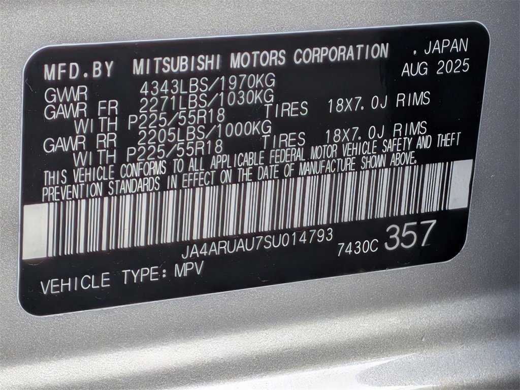 New 2025 Mitsubishi Outlander Sport ES image 30