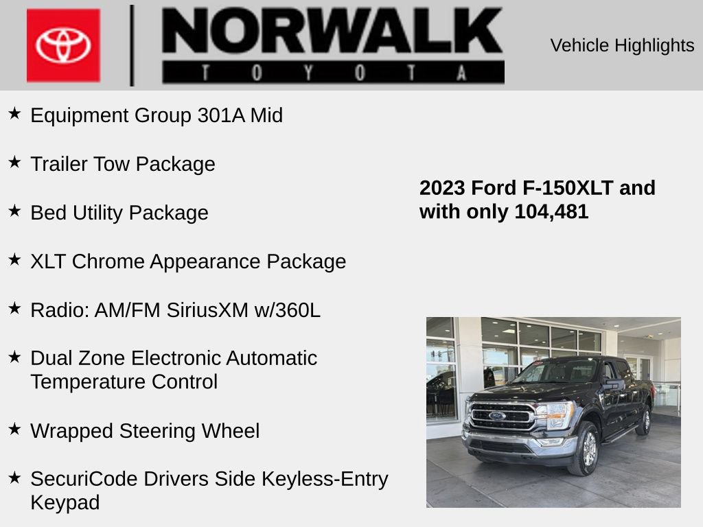 Used 2023 Ford F150 XLT w/ Equipment Group 301A Mid AWD/4WD image 10
