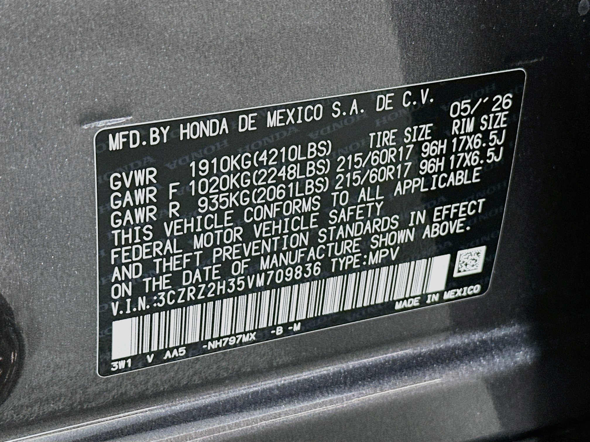 New 2027 Honda HR-V LX image 29