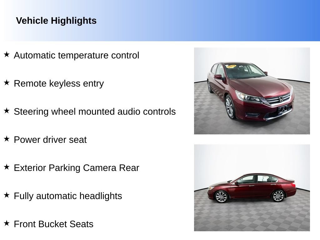 Used 2015 Honda Accord Sport image 2